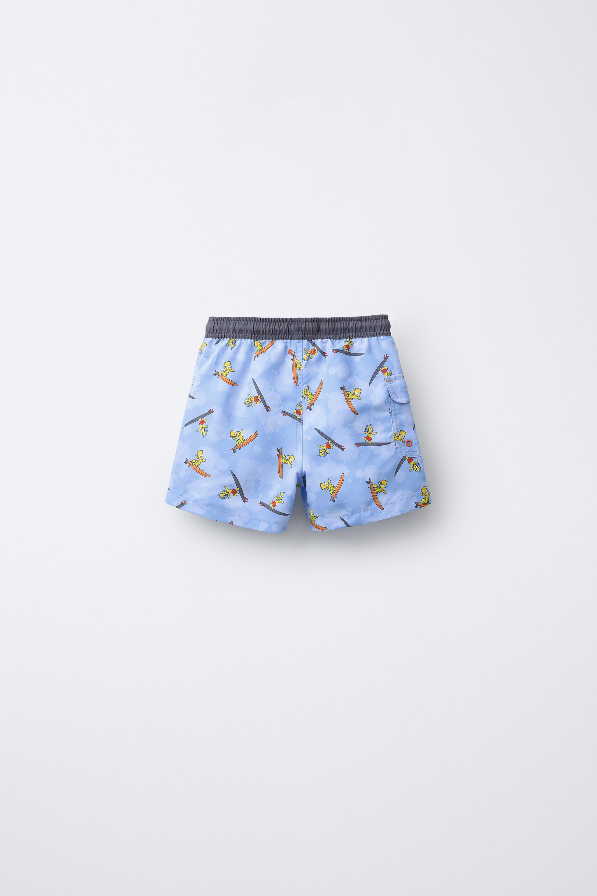 6-14 YEARS/ BART THE SIMPSONS ™ MATT GROENING SWIM SHORTS